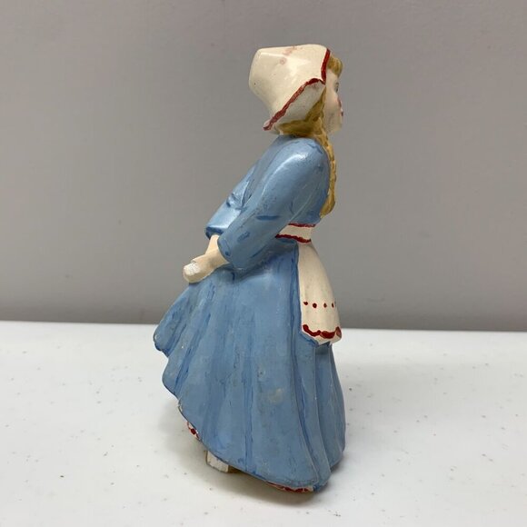 Vintage Blue Ceramic Dutch Girl Figurine - Picture 3 of 8